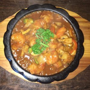 13D. Scampis à la sauce Sha-Cha