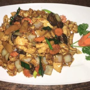 113. Poulet aux champinions chinois & bambou