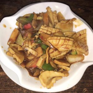 58. Calamar sauce piquante